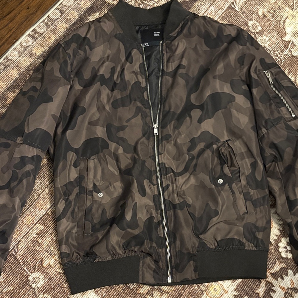 Bershka Camo Bomber Jacket